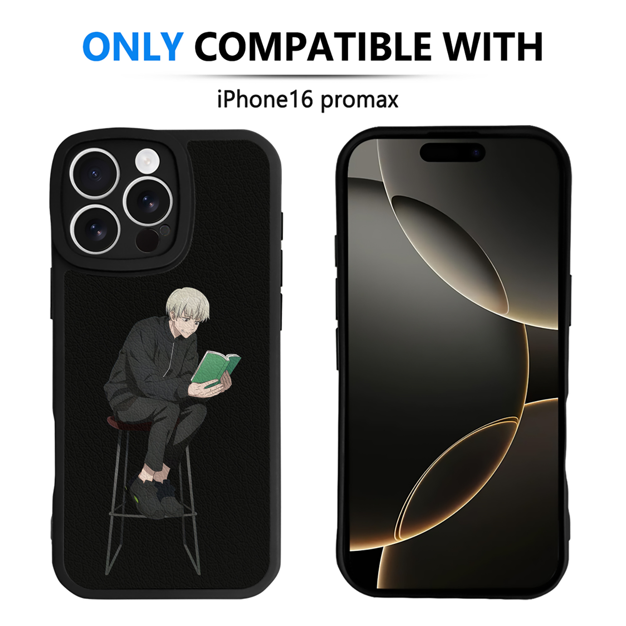（画像用） 呪術廻戦 Jujutsu Kaisen 【iPhone 16シリーズ対応】シリコンスマホケース（レザー調） 材質：シリコン
